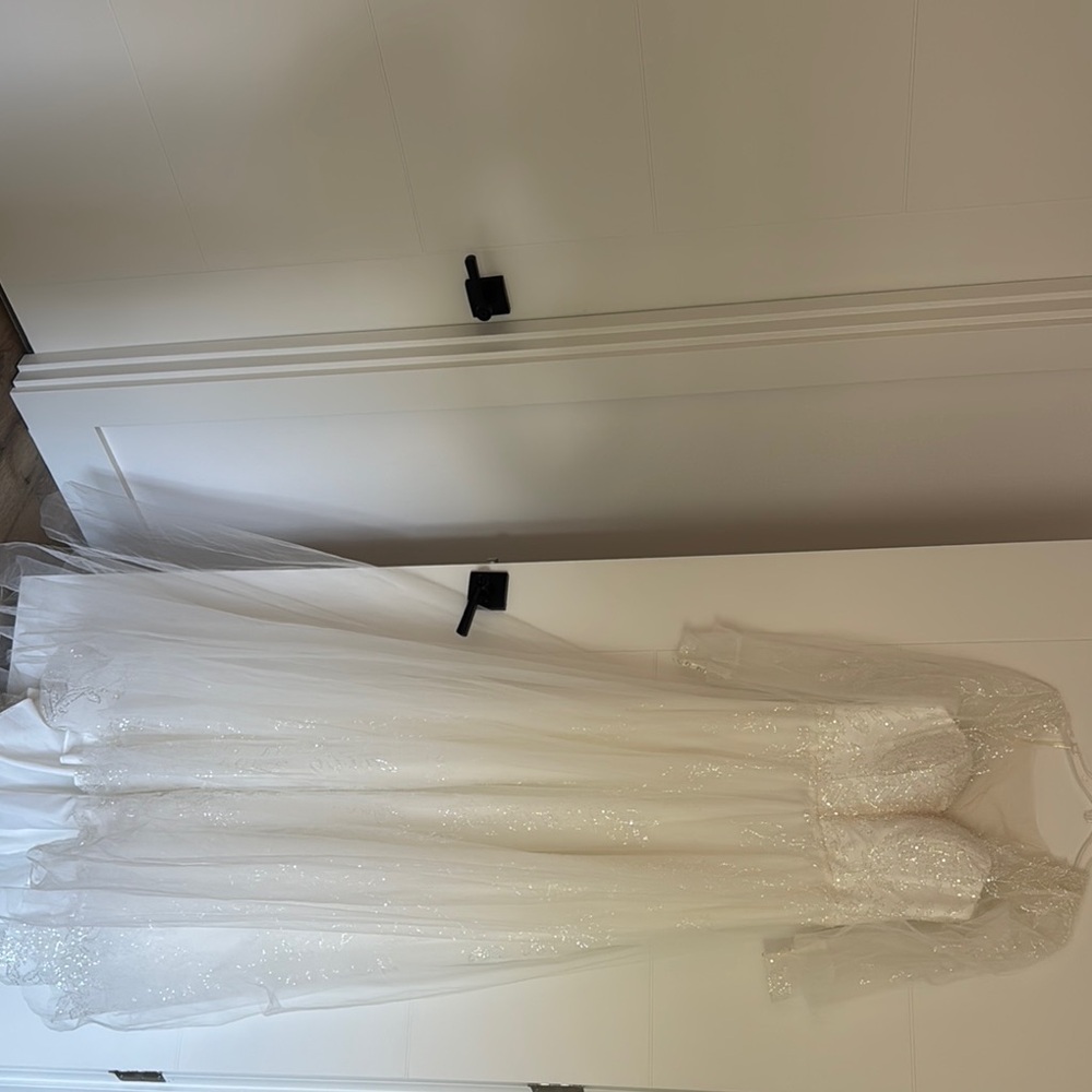 Wedding sparkle dress with beautiful details NWT